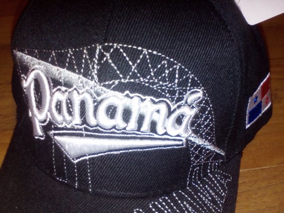 zwarte cap, pet met geborduurd Panama-logo (nieuw) - Afbeelding 4