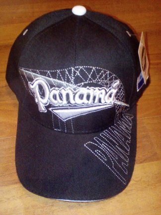zwarte cap, pet met geborduurd Panama-logo (nieuw) - Afbeelding 5