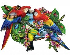 SunsOut - Parrots Paradise - 1000 Stukjes Nieuw