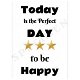 Quote kaarten perfect day to be happy A6 - 25 STUKS allerleileuks groothandel - 1 - Thumbnail