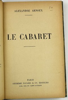 Le Cabaret HC Arnoux - 1e druk? Artheme Fayard - 3