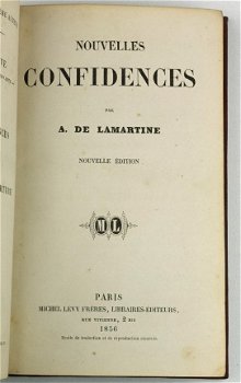 M de Lamartine 1856-1870 Twee boeken Jocelyn Confidences - 8