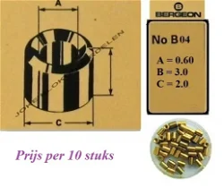 = Bergeon bouchons = B 04 = Brons = 31813
