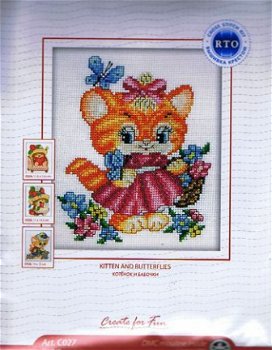 RTO BORDUURPAKKET KITTEN & BUTTERFLIES C027 - 1