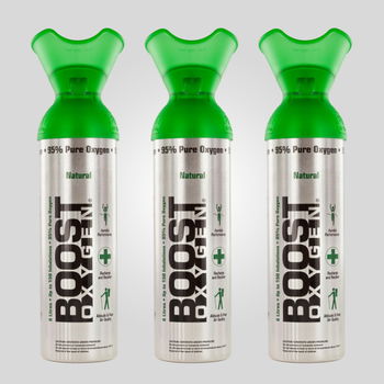 3 Pack Boost Zuivere Zuurstof in Handige Flessen! - 0