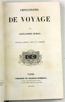 Alexandre Dumas 1841 Impressions de Voyage - Reisverslag - 3