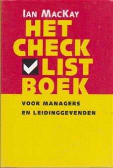 Het checklistboek voor managers en leidinggevenden