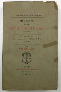 Mémoires de la Dsse De Brancas 1890 Asse 1/340 ex. ongelezen - 2