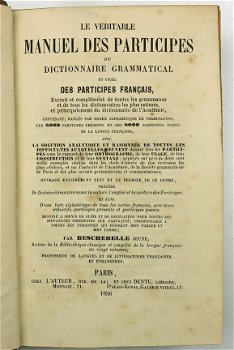 Bescherelle 1856 Dictionnaire Grammatical ... Français Frans - 3