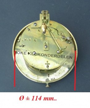 === Frans uurwerk voor glaspendule = oud === 38830 - 6