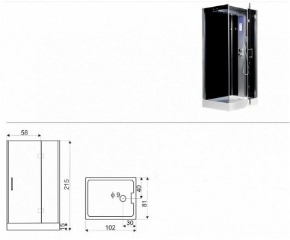 Sanifun complete douchecabine Nazario 1000 x 800 - 2