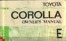 Toyota	Toyota Corolla, Owners Manual