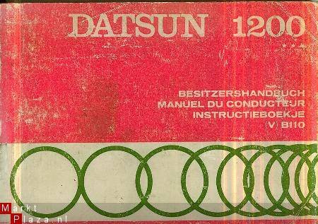 Nissan Datsun Motor Co	Datsun 1200, instructieboekje - 1