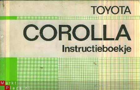 Toyota	Toyota Corolla, Instructieboekje - 1