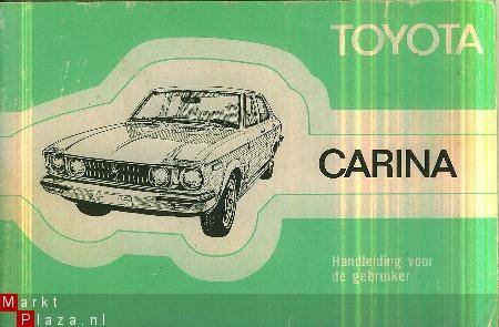 Toyota	Toyota Carina, Handleiding voor de gebruiker - 1