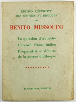 Benito Mussolini 1938 Oorlog Ethiopië Ongelezen exemplaar - 1