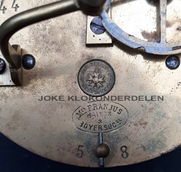 Pendule uurwerk voor onderdelen = Japy - 38896 - 4