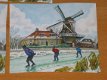 3D plaatjes --- WINTER --- SCHAATSEN bij de MOLEN - 2 - Thumbnail