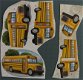 3D plaatjes --- VERVOER --- SCHOOLBUS --- GEEL GEKLEURD - 1 - Thumbnail