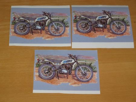 3D plaatjes --- VERVOER --- MOTOR / MOTORFIETS --- WIT / YAMAHA - 1