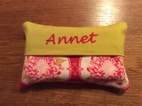 zakdoekhoesje met naam: Annet €3,95 incl. verzenden. - 0