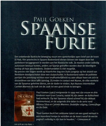 Paul Goeken (Suzanne Vermeer) = Spaanse furie - Afbeelding 2