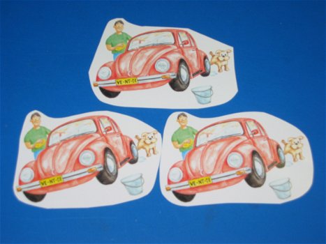 3D plaatjes --- MANNEN --- DE AUTO WASSEN - 1