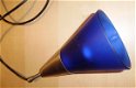 Te koop hanglampje met een blauwe glazen kap van Massive. - 2 - Thumbnail