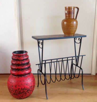 Verkocht ❤️ Mooie Scheurich Wien vaas, model 269 hoogte 40 cm (West-Germany) - Afbeelding 2