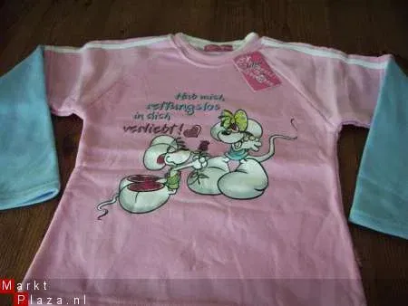 Diddl sweater licht rose maat 98/104 AFGEPRIJSD - nr. 1