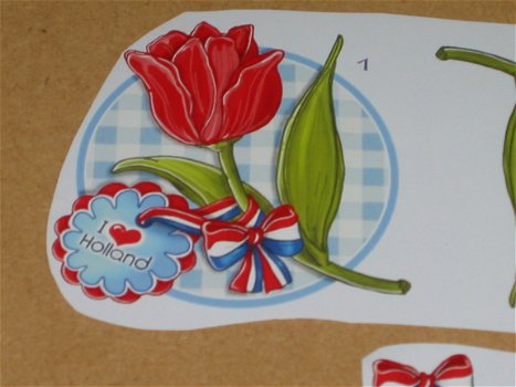 3D plaatjes --- HOLLAND --- TULP met een LABEL --- I LOVE HOLLAND - 2