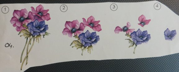 3D plaatjes --- BLOEMEN nr. 04 - 1