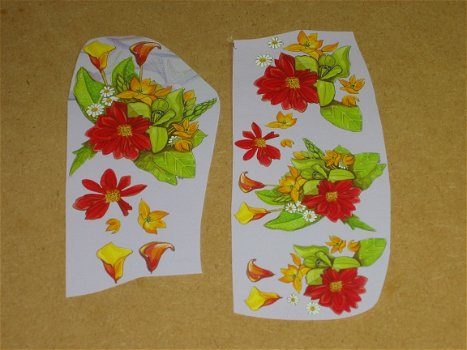 3D plaatjes --- BLOEMEN --- ROOD, GEEL en WITTE BLOEMEN - 1