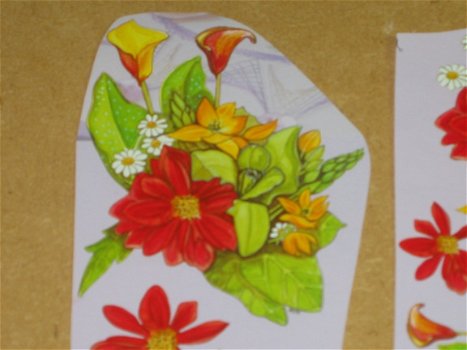 3D plaatjes --- BLOEMEN --- ROOD, GEEL en WITTE BLOEMEN - 2