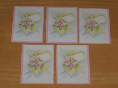 3D plaatjes --- BLOEMEN --- BOEKET ROZEN met een TEKSTLABEL - 1