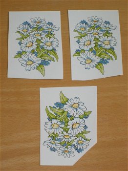 3D plaatjes --- BLOEMEN --- BOEKET MARGRIETEN - 1