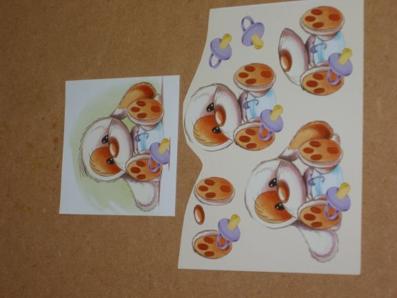 3D plaatjes --- BABY --- MYLO ZIT in een LUIER en HEEFT een SPEEN - nr. 1