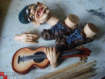 Plantenfiguren voor binnen en buiten Man met gitaar - 1