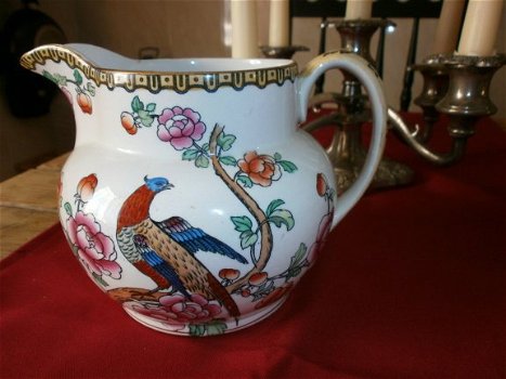 oude porseleinen kannen van F WINKLE &CO England--PHEASANT. - 0