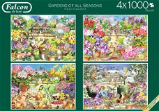 Falcon de Luxe - Gardens of All Seasons - 4 x 1000 Stukjes