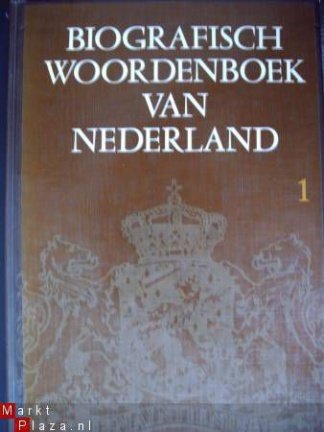 Biografisch woordenboek van Nederland deel 1, 2 en 3. - nr. 1
