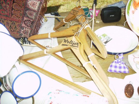 Hangers, hout, met opdruk - nr. 1