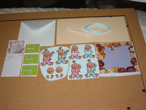 Kaart nr. 20 --- 3D SET voor WENSKAART --- BABY / KINDEREN --- ADOPTIEKINDJE / WELKOM - nr. 1