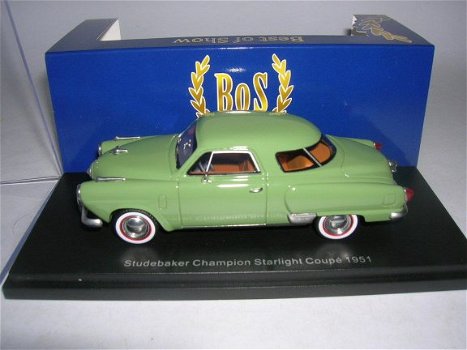 1:43 BoS-Models Studebaker Champion Starlight Coupe 1951 groen - 2