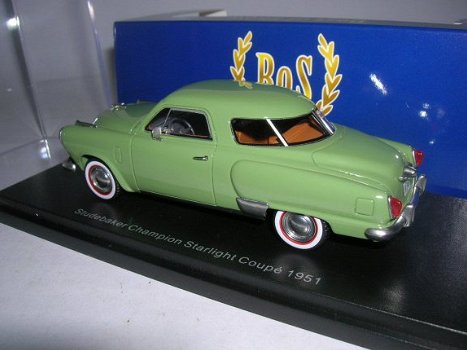 1:43 BoS-Models Studebaker Champion Starlight Coupe 1951 groen - 3