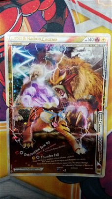 Entei & Raikou legend kaarten 90/95 &91/95 HS Unleashed set2 nm
