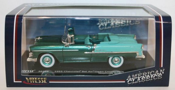 1:43 Vitesse Chevrolet Bel Air Convertible 1955 groen - 1