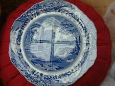 Spode.... Indian.....,.. vier vaks bord blauw - 1