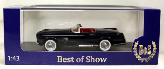 1:43 BoS-Models Chrysler Ghia Falcon spider 1955 donkerblauw - 1