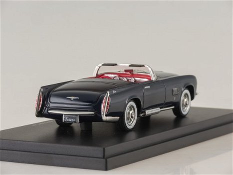 1:43 BoS-Models Chrysler Ghia Falcon spider 1955 donkerblauw - 3